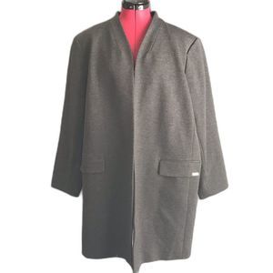Calvin Klein Jacket Women’s Plus Size 22W Grey Open Front Long Sleeve